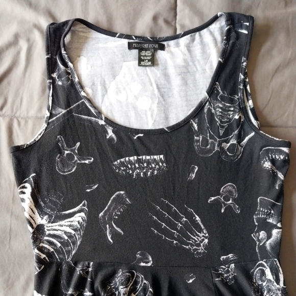 Vintage Y2K Midnight Hour Hot Topic skeleton parts dress - Picture 3 of 8